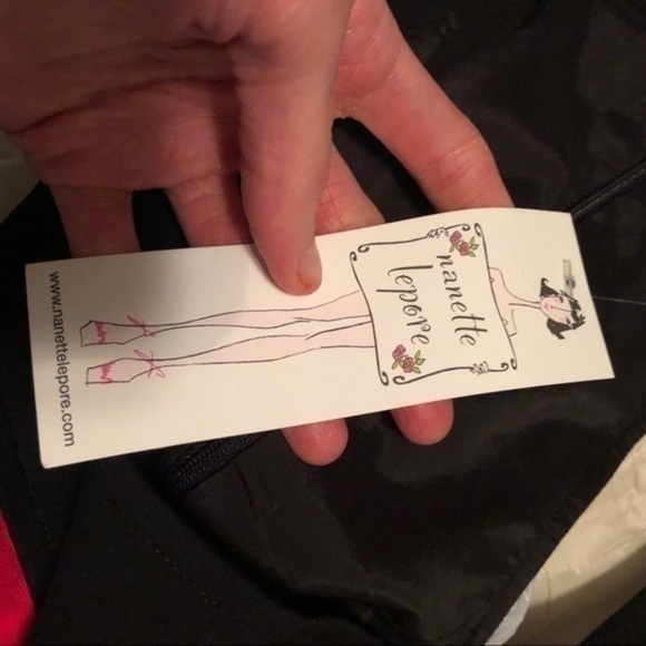 Nanette lepore NWT Valentine’s Day red black dress - Picture 2 of 4